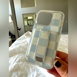 Walli blue checkered iPhone 14 pro case